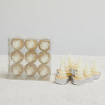1-1/2" Round Unscented Tree Tealights, Set of 9