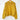 Yellow sweater on a wooden hanger against a white background