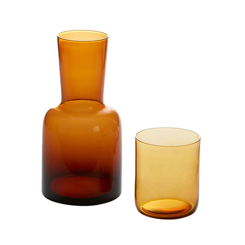 Keswick Carafe in amber glass. 