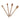 Set of four carved beech wood measuring spoons.