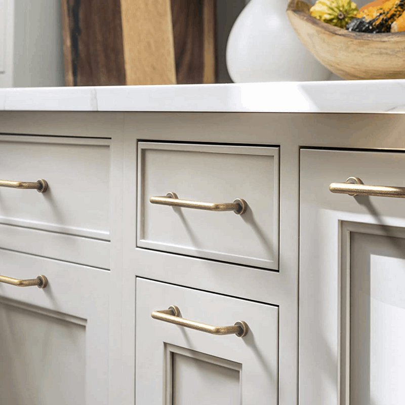 Cabinet Bar Pull - Antique Brass