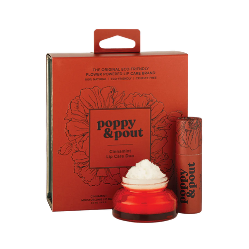 Poppy & Pout giftbox set in flavor Cinnamint. 