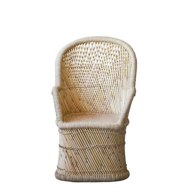 Hand Woven Bamboo and Rope Chair