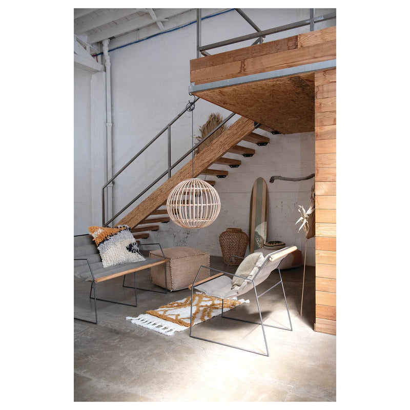 Dried Palm Fan - Natural