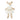 Fox styled plush ballerina animal in cream tones. 