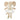 Elephant styled plush ballerina animal in cream tones. 
