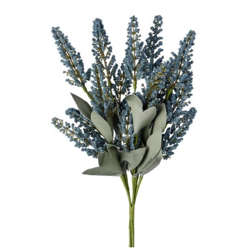 Artificial dune astilbe bundle in the color blue.