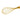 Stainless Steel Whisk with Wood Handle with a golden finish