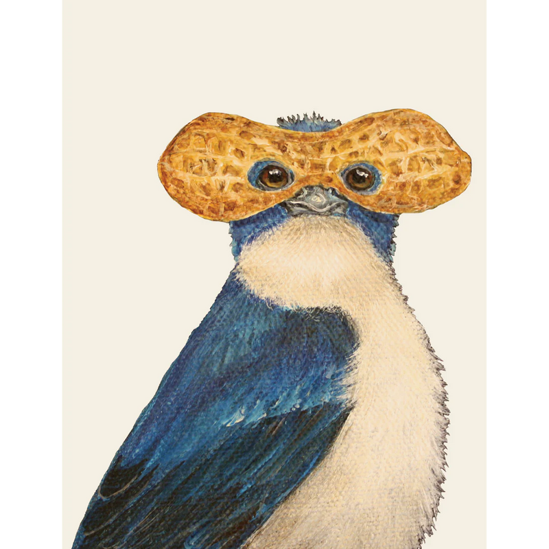 Lance Tree Swallow Card with peanut glasses