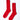 Pair of red socks on a white background