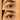 Before and after comparison of an eye with enhanced eyelashes and eyebrows on a beige background.