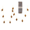 72-inch handmade paper garland with finials for eco-friendly holiday decor. 