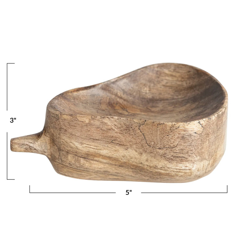 Pear bowl 3" H x 5" W