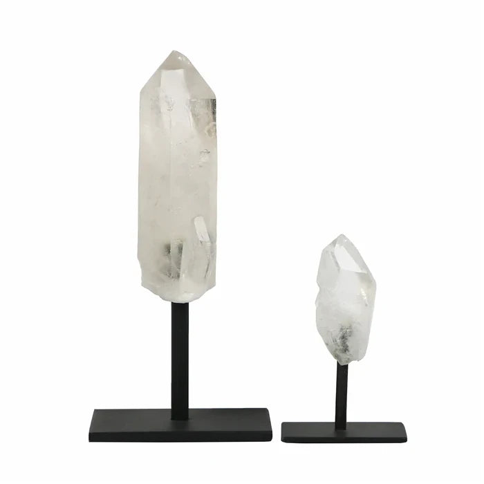 Hand chosen Brazilian quartz in two sizes. 