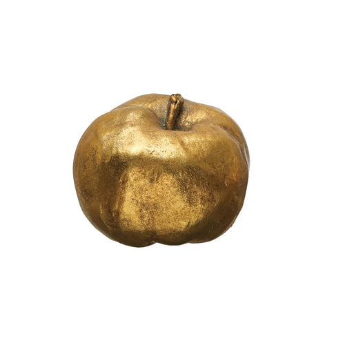 Gold resin apple by Creative Coop CF3709