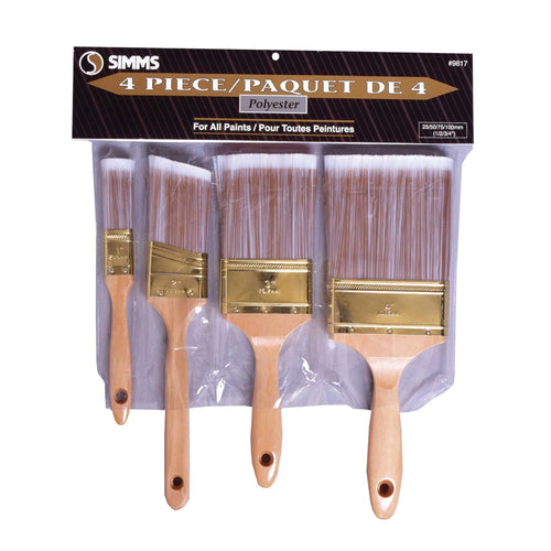 Simms 4pc Paint Brush Set