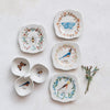 French country inspired stoneware including the Stoneware Dish with 3 Sections and coordinating plates. 