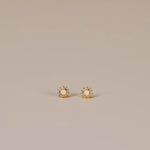 Sun - White Opal - Earring