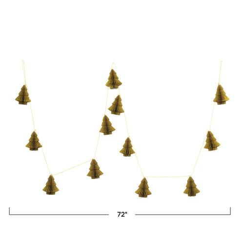 72 inch long honeycomb tree garland.