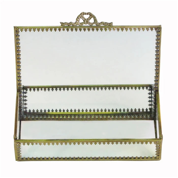 Victorian Tray with brass detailing.