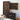 Various Antique Wooden Printer Trays hung, leaning and sitting next to a shiplap wall. 