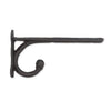 Simple Bracket with Hook - Black
