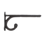 Simple Bracket with Hook - Black