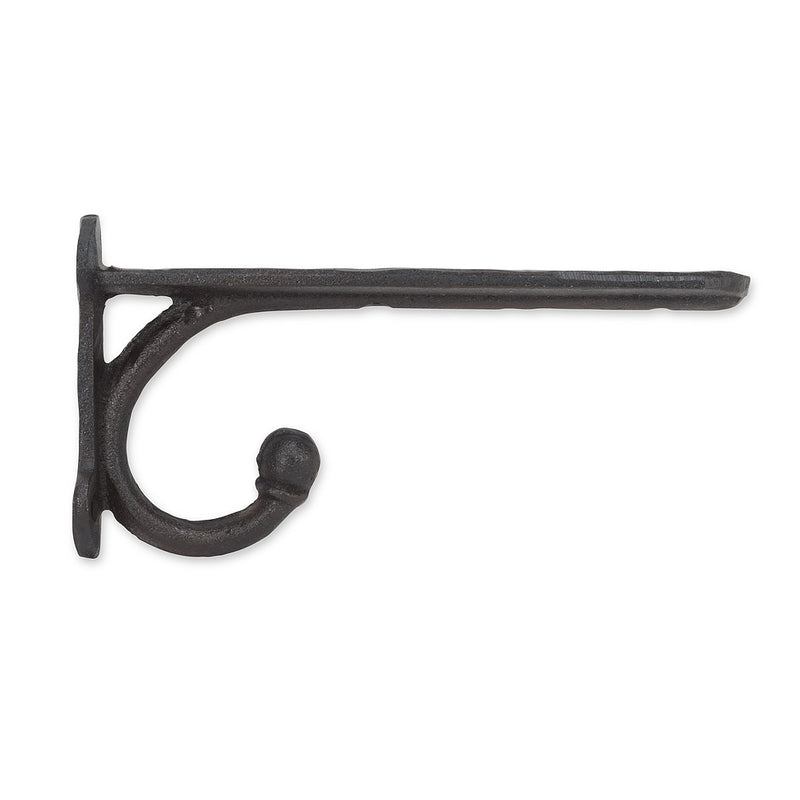 Simple Bracket with Hook - Black