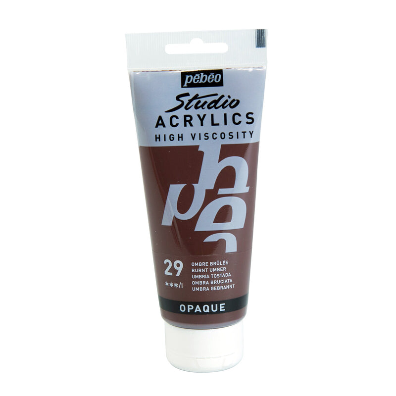 Pébéo Studio Acrylics 100 ml. - 29 Burnt Umber