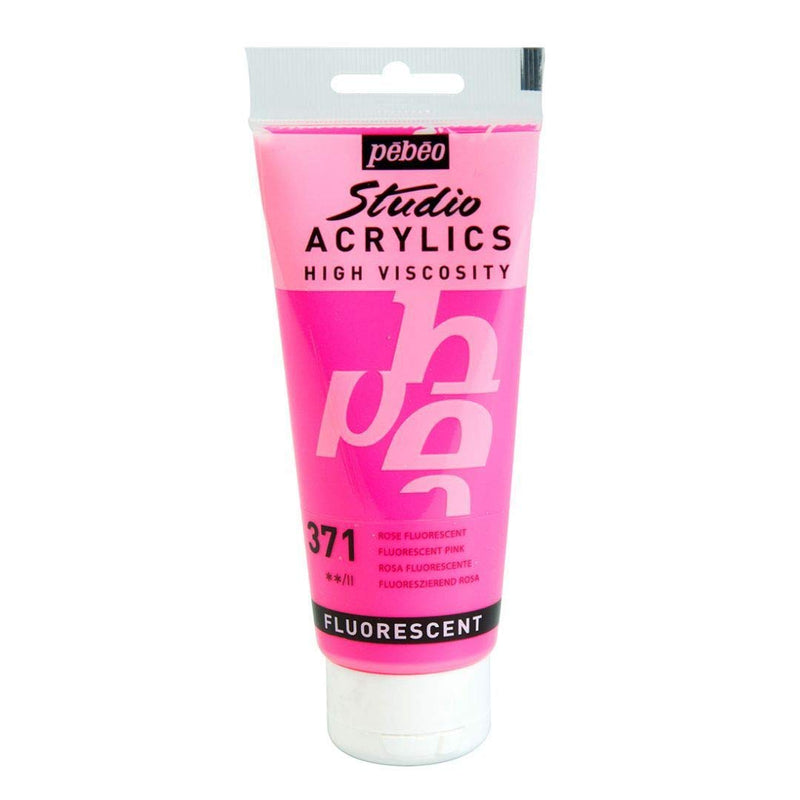Pébéo Studio Acrylics 100 ml. - 371 Fluorescent Pink