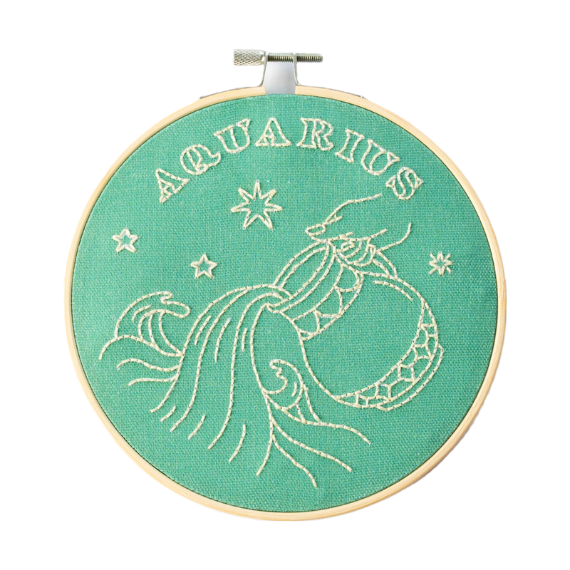 Aquarius Embroidery Hoop Kit