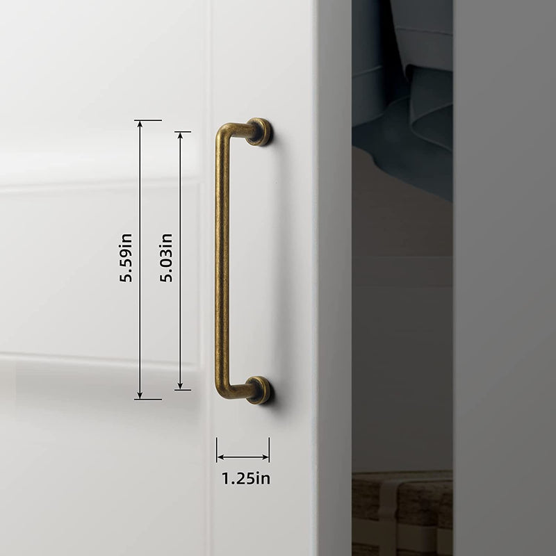 Cabinet Bar Pull - Antique Brass