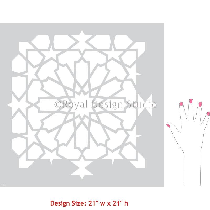 Kasbah Moroccan Tile Stencil