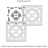Justine Tile Stencil