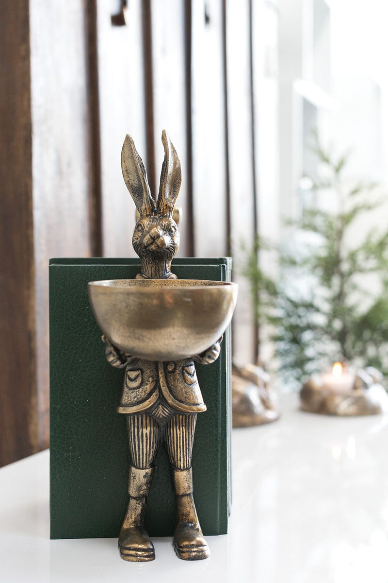 Antique Brass Hare Stand