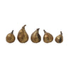 Resin Figs with Antique Finish, Set of 5