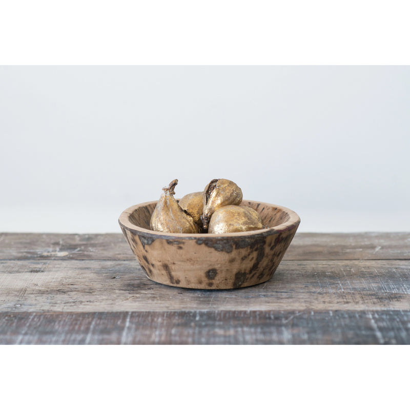 Resin Figs with Antique Finish, Set of 5