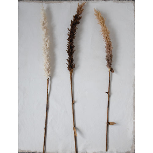 42" Faux Flocked Grass Plume