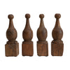 Hand Carved Reclaimed Wood Finials