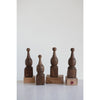Hand Carved Reclaimed Wood Finials