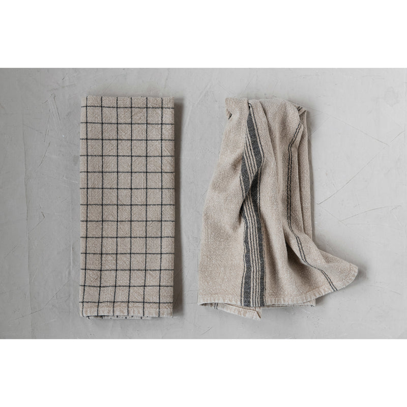 Woven Cotton Blend Tea Towels