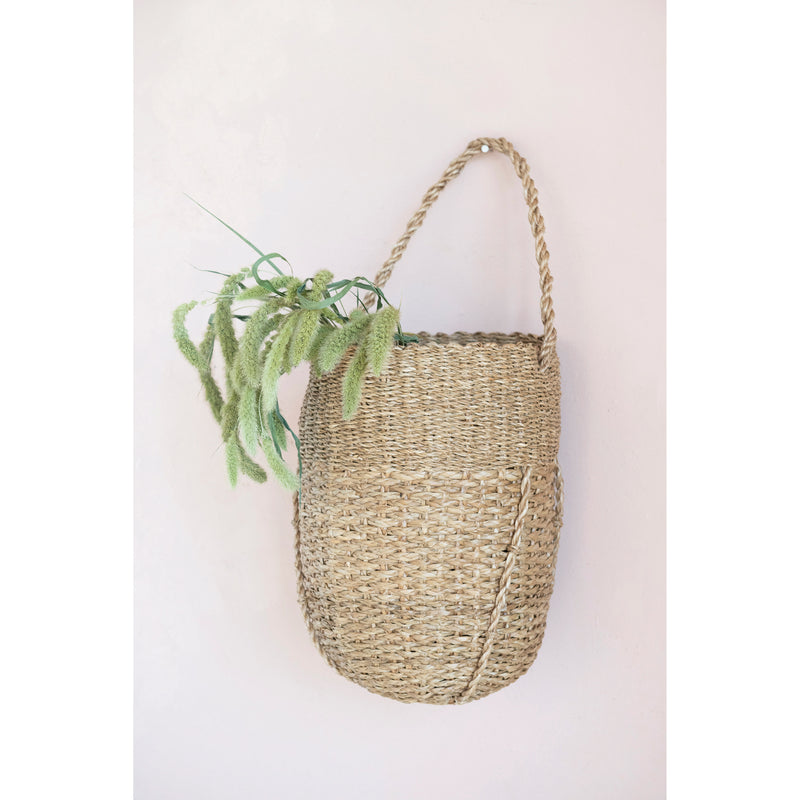Hand Woven Bankuan Bucket Basket with Handle