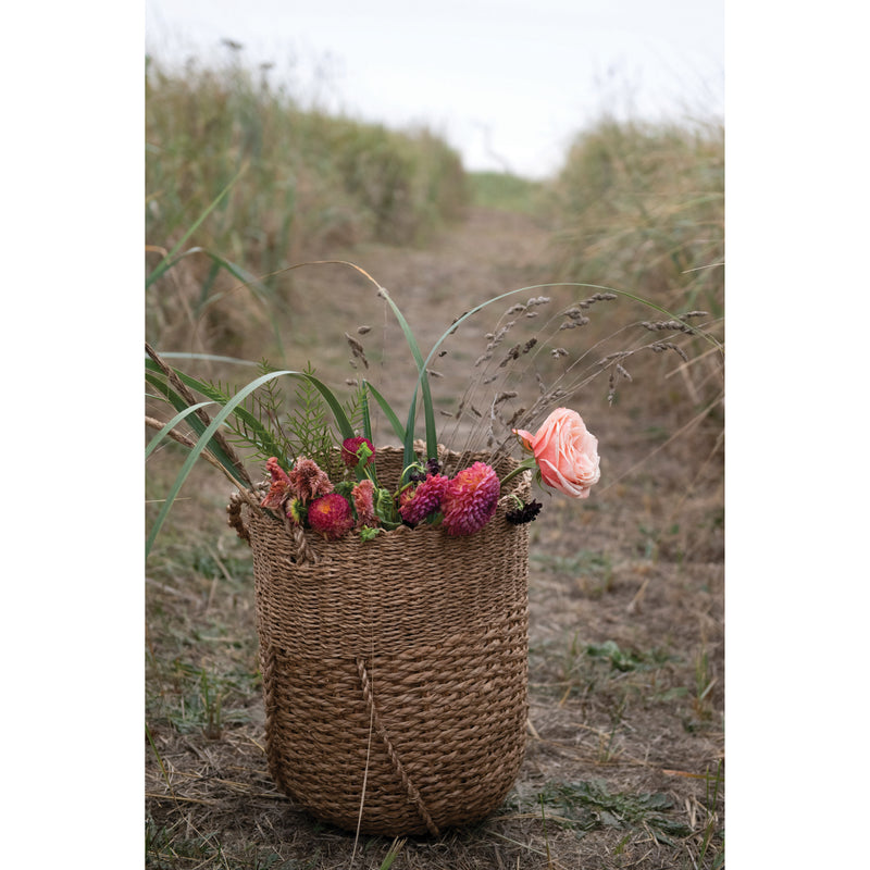 Hand Woven Bankuan Bucket Basket with Handle