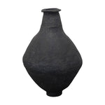 Paper Mache Floor Vase - Black