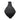 Paper Mache Floor Vase - Black (local pickup)