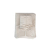 Woven Cotton Jacquard Queen Bed Cover with 2 Ruffled Standard Shams