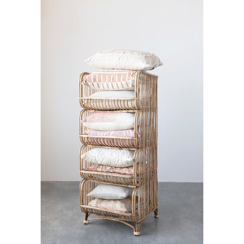 Woven Cotton Jacquard Queen Bed Cover with 2 Ruffled Standard Shams