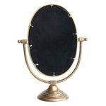 Antique Brass Framed Mirror on Stand