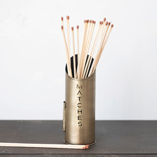 Antique Brass Matchstick Holder
