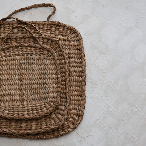 Hand Woven Bankuan Trivets with Handle